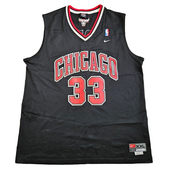Vintage Nike Chicago Bulls Scottie Pippen Jersey Size 2XL +2 Length Worn HTF - Picture 1 of 16